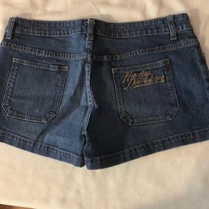 Harley-Davidson blue jean shorts sz 12